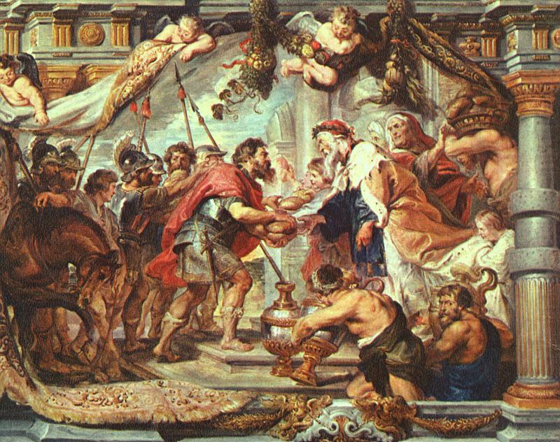 RUBENS, Pieter Pauwel The Meeting of Abraham and Melchizedek fa china oil painting image